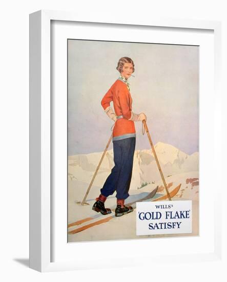 Advert for Wills' 'Gold Flake' Cigarettes, 1930-null-Framed Giclee Print