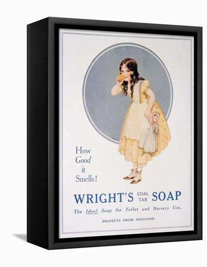 Advert for Wright's Coal Tar Soap, 1923-null-Framed Stretched Canvas