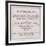 Advert from the Sporting Times in August 1882 Which Introduced the Concept of the Ashes-null-Framed Giclee Print