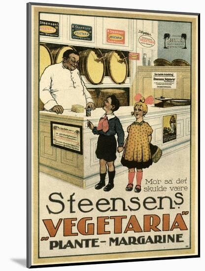 Advert, Margarine 1915-null-Mounted Art Print