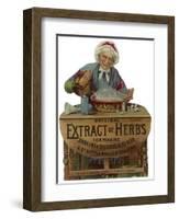 Advert, Mason's Herb, Beer-null-Framed Art Print