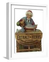 Advert, Mason's Herb, Beer-null-Framed Art Print