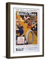 Advert, Pirelli Tyres-null-Framed Art Print