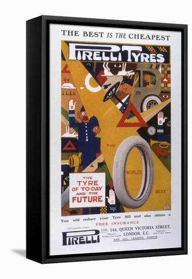 Advert, Pirelli Tyres-null-Framed Stretched Canvas