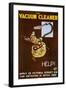 Advert, Vacuum Cleaner-John Hassall-Framed Art Print