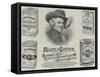 Advertisement, Allen and Ginter-null-Framed Stretched Canvas