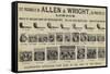 Advertisement, Allen and Wright-null-Framed Stretched Canvas