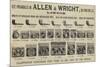 Advertisement, Allen and Wright-null-Mounted Giclee Print