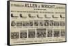 Advertisement, Allen and Wright-null-Framed Stretched Canvas