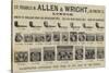 Advertisement, Allen and Wright-null-Stretched Canvas