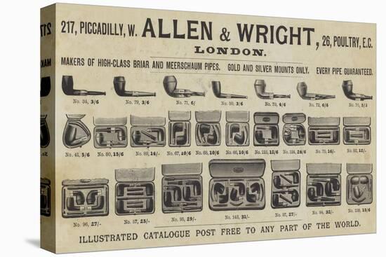 Advertisement, Allen and Wright-null-Stretched Canvas