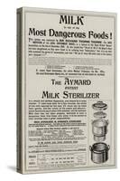 Advertisement, Aymard Milk Sterilizer-null-Stretched Canvas