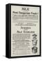 Advertisement, Aymard's Patent Milk Sterilizer-null-Framed Stretched Canvas