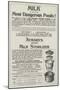 Advertisement, Aymard's Patent Milk Sterilizer-null-Mounted Giclee Print