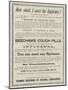 Advertisement, Beecham's Cough Pills-null-Mounted Giclee Print