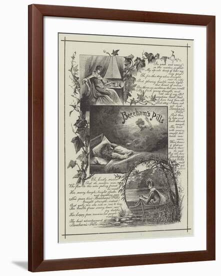 Advertisement, Beecham's Pills-null-Framed Giclee Print