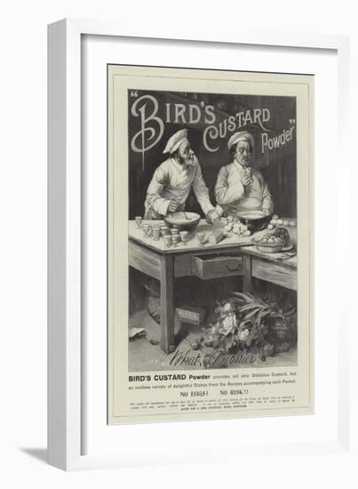 Advertisement, Bird's Custard Powder-null-Framed Giclee Print