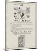Advertisement, Borax Dry Soap-null-Mounted Giclee Print