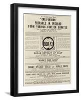 Advertisement, Borax Household Treasure-null-Framed Giclee Print