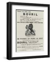 Advertisement, Bovril-null-Framed Giclee Print