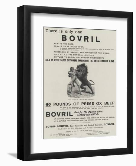 Advertisement, Bovril-null-Framed Giclee Print