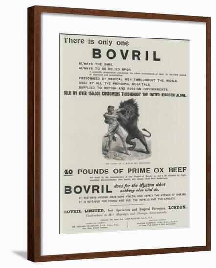 Advertisement, Bovril-null-Framed Giclee Print