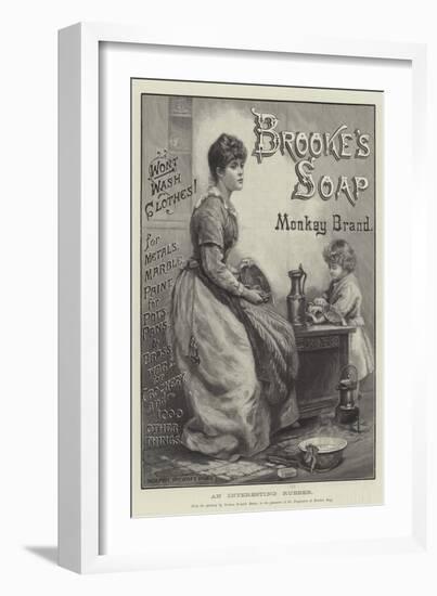 Advertisement, Brooke's Soap-Norman Prescott Davies-Framed Giclee Print