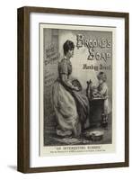 Advertisement, Brooke's Soap-Norman Prescott Davies-Framed Giclee Print