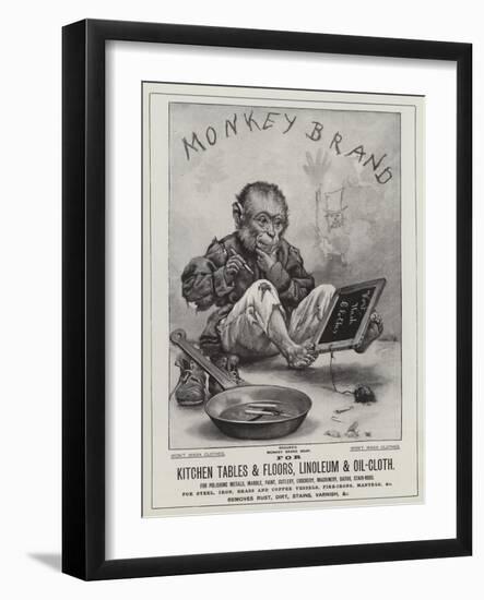 Advertisement, Brooke's Soap-null-Framed Giclee Print