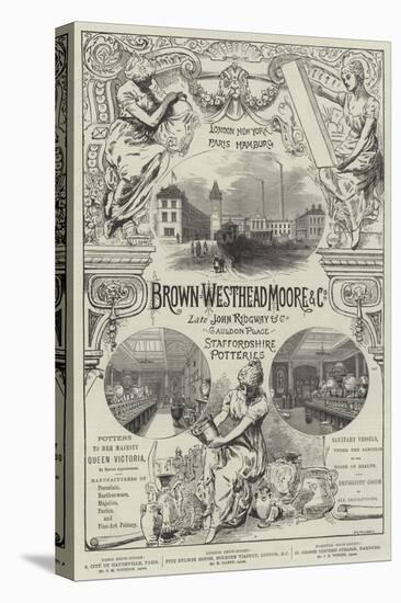 Advertisement, Brown Westhead Moore and Company-null-Stretched Canvas