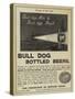 Advertisement, Bull Dog Bottled Beers-null-Stretched Canvas