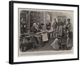 Advertisement, C Brandauer and Co's Circular Pointed Pens-null-Framed Giclee Print