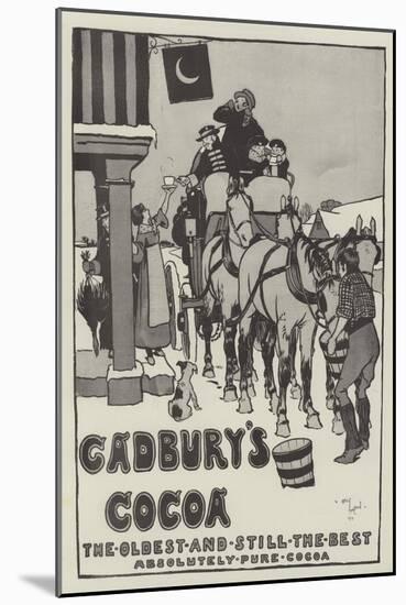 Advertisement, Cadbury's Cocoa-Cecil Aldin-Mounted Giclee Print