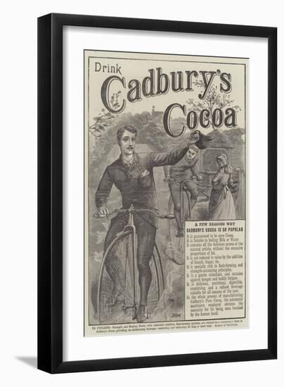 Advertisement, Cadbury's Cocoa-John-bagnold Burgess-Framed Giclee Print