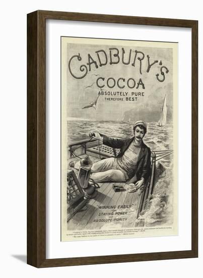 Advertisement, Cadbury's Cocoa-null-Framed Giclee Print