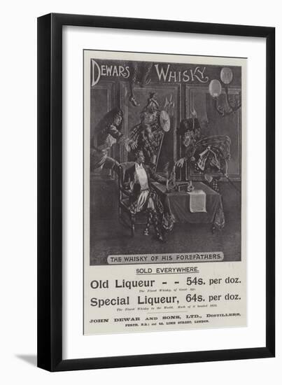 Advertisement, Dewar's Whisky-null-Framed Premium Giclee Print