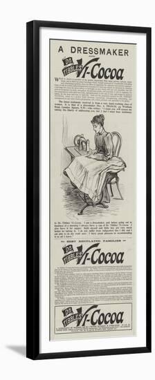 Advertisement, Dr Tibbles' Vi-Cocoa-null-Framed Premium Giclee Print