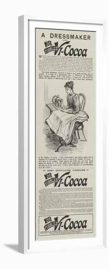 Advertisement, Dr Tibbles' Vi-Cocoa-null-Framed Premium Giclee Print