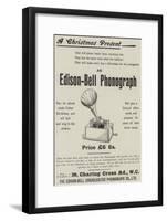 Advertisement, Edison-Bell Phonograph-null-Framed Giclee Print