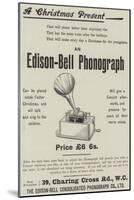 Advertisement, Edison-Bell Phonograph-null-Mounted Giclee Print