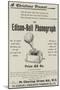 Advertisement, Edison-Bell Phonograph-null-Mounted Giclee Print