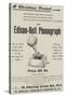 Advertisement, Edison-Bell Phonograph-null-Stretched Canvas