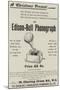 Advertisement, Edison-Bell Phonograph-null-Mounted Giclee Print