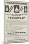 Advertisement, Ediswan Lamps-null-Mounted Giclee Print