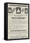 Advertisement, Ediswan Lamps-null-Framed Stretched Canvas