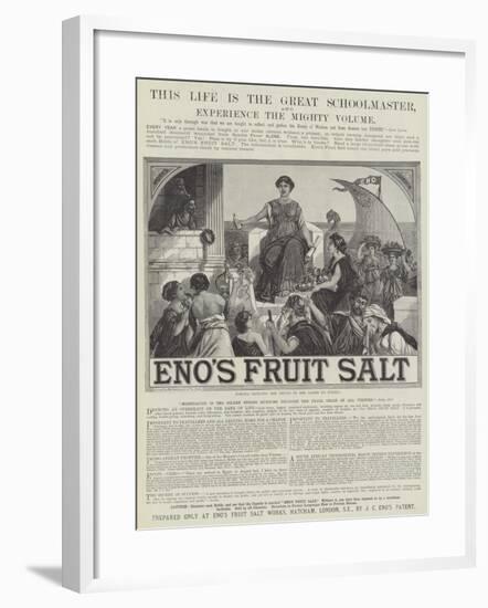 Advertisement, Eno's Fruit Salt-null-Framed Giclee Print