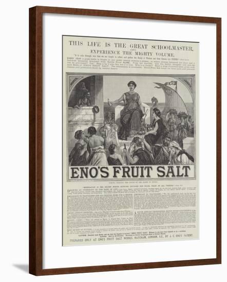 Advertisement, Eno's Fruit Salt-null-Framed Giclee Print