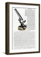 Advertisement for a Compound Microscope, US, 1870s-null-Framed Giclee Print