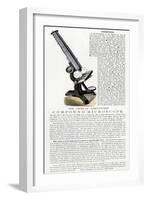 Advertisement for a Compound Microscope, US, 1870s-null-Framed Giclee Print