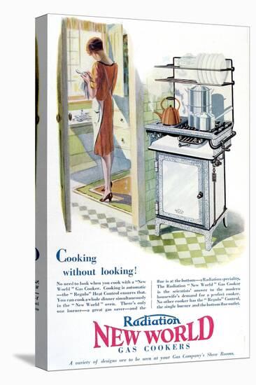 Advertisement for a Gas Cooker Produced by the 'New World' Company, 1928-null-Stretched Canvas